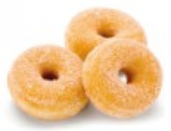 Mini Rosquilla elaborada de harinas de trigo, malta y soja. Descongelar y listo para consumir.
