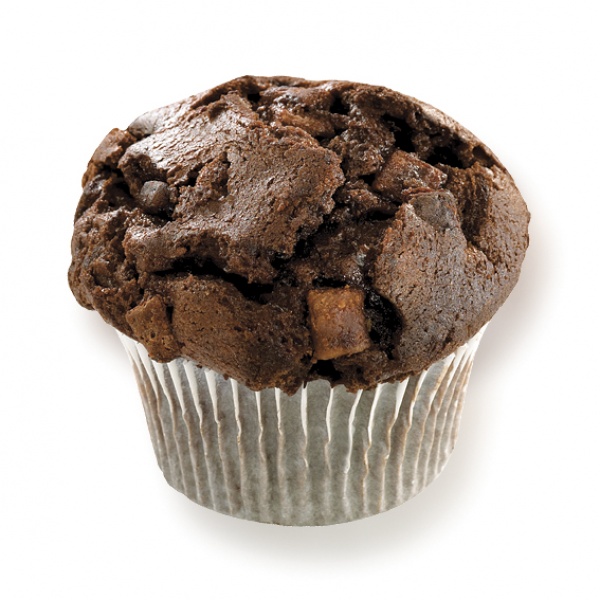 Lockerer Schokoladenteig mit Zutaten bester Qualität fuer einen echten Muffingenuss.