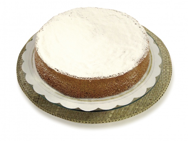 Typischer mallorquinischer Mandelkuchen mit leichtem Zimtgeschmack.